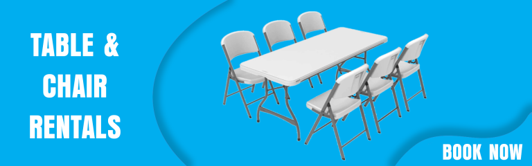 table and chair rental